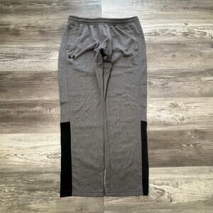 Under‎ Armour Gray Black Mens XL Loose Cold Gear Straight Sweatpants Athletic